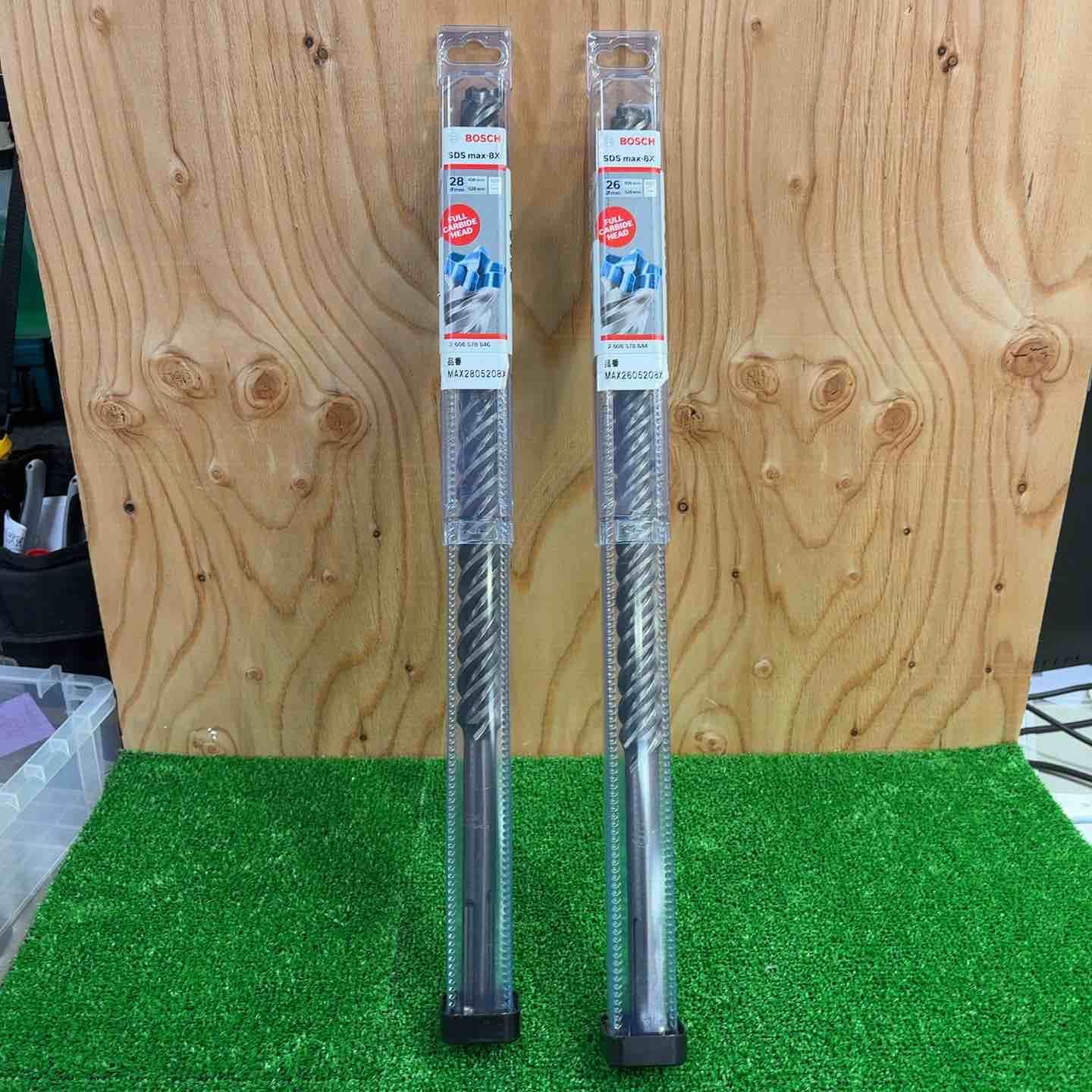 おトクなセット品 ボッシュ BOSCH SDS max 8 X ビット 28.0 mmφx 520㎜ 26.0 2本セット