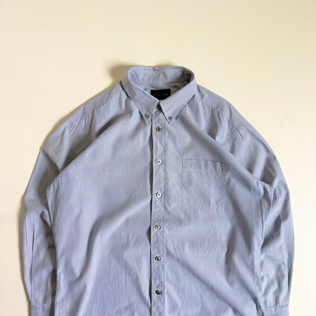 CELINE 1990 s Refined Striped L|S Shirt