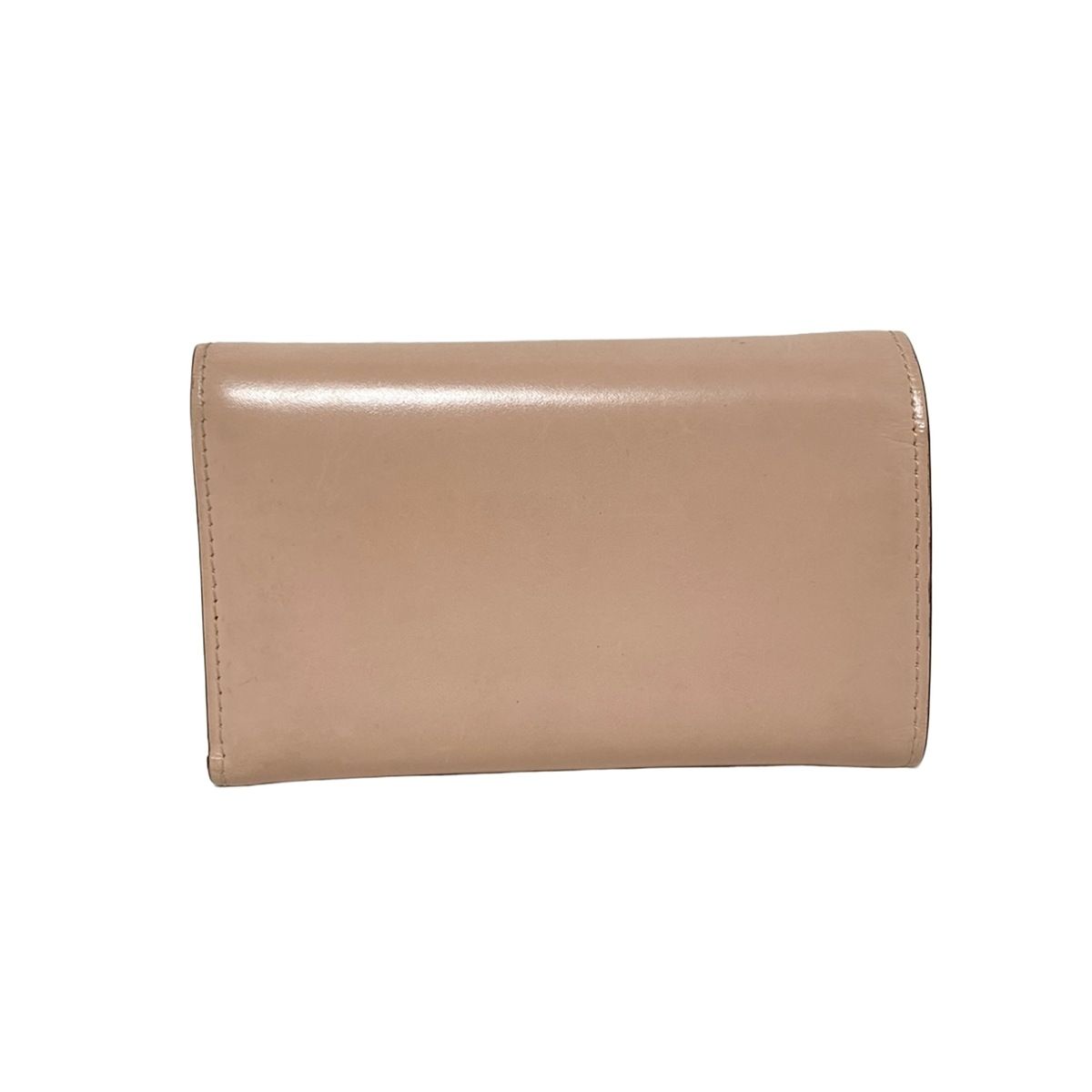 TOD S トッズ 3つ折り財布 ピンクベージュ レザー