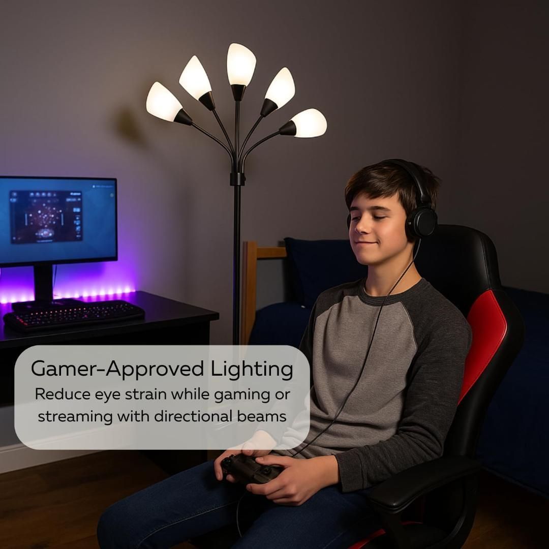 メデューサ フロアランプ アクリルシェードつき ブラック - メルカリ