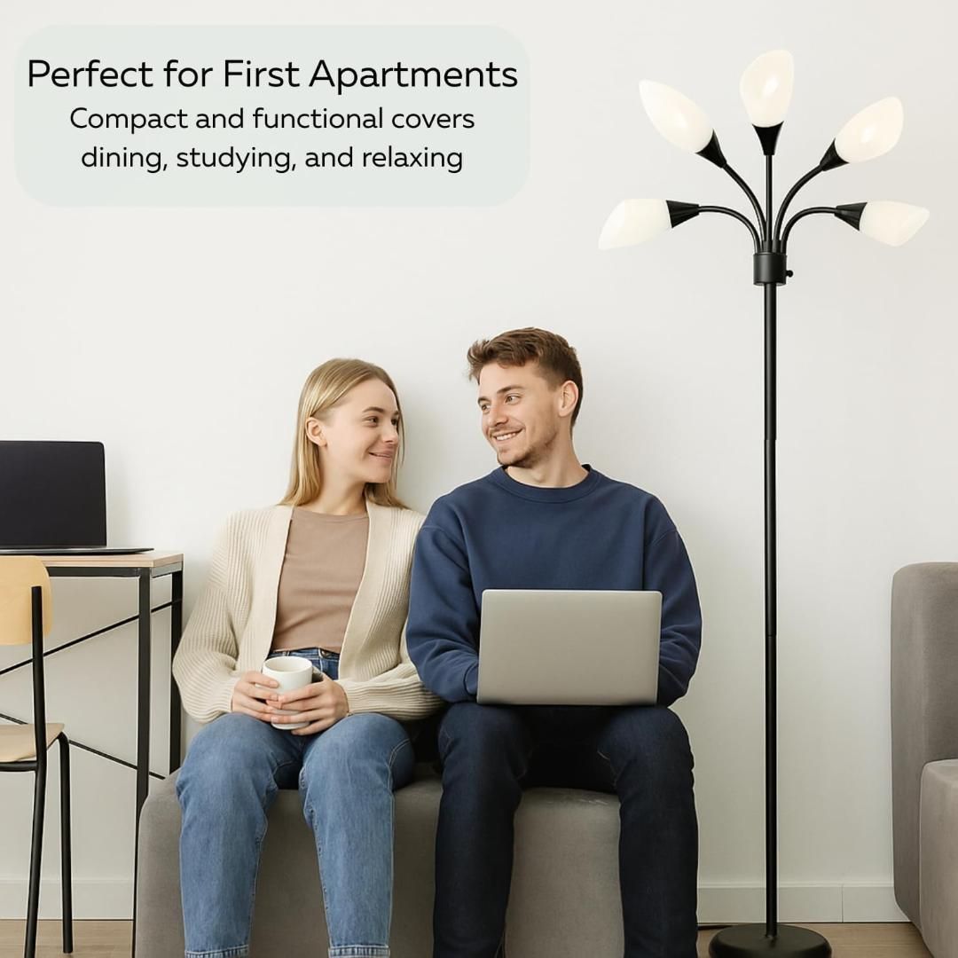 メデューサ フロアランプ アクリルシェードつき ブラック - メルカリ