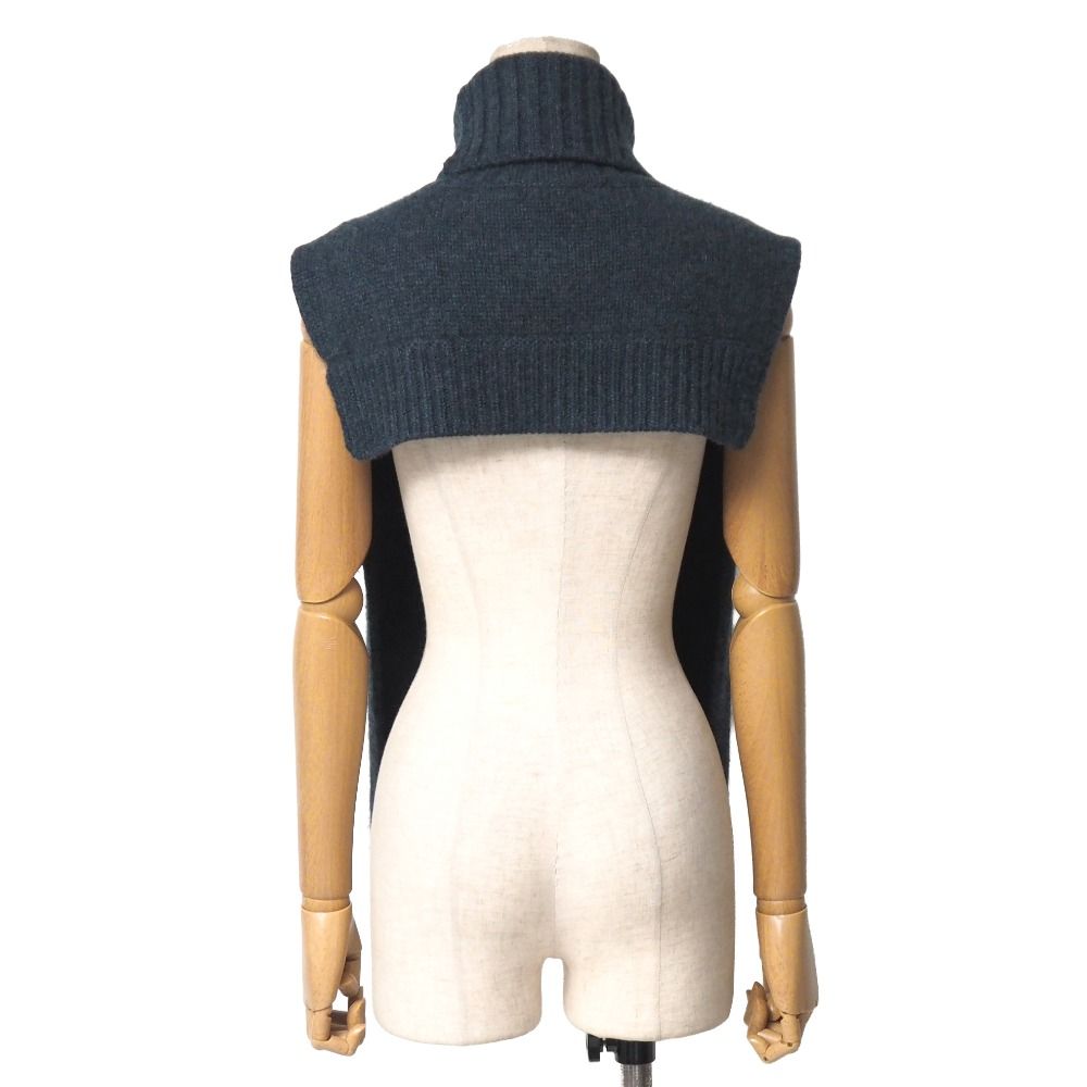 CELINE セリーヌ ニット サイズTU フィービー期 プルオーバー 変形 タートルネック ノースリーブ セーター ブランド古着 |RA 6785