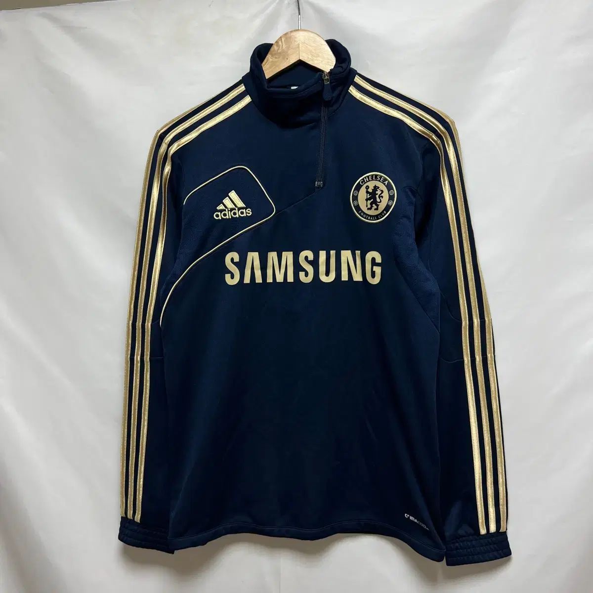 正規品/90 アディダス チェルシーFC 12-13 トレーナー GOLD ドリル