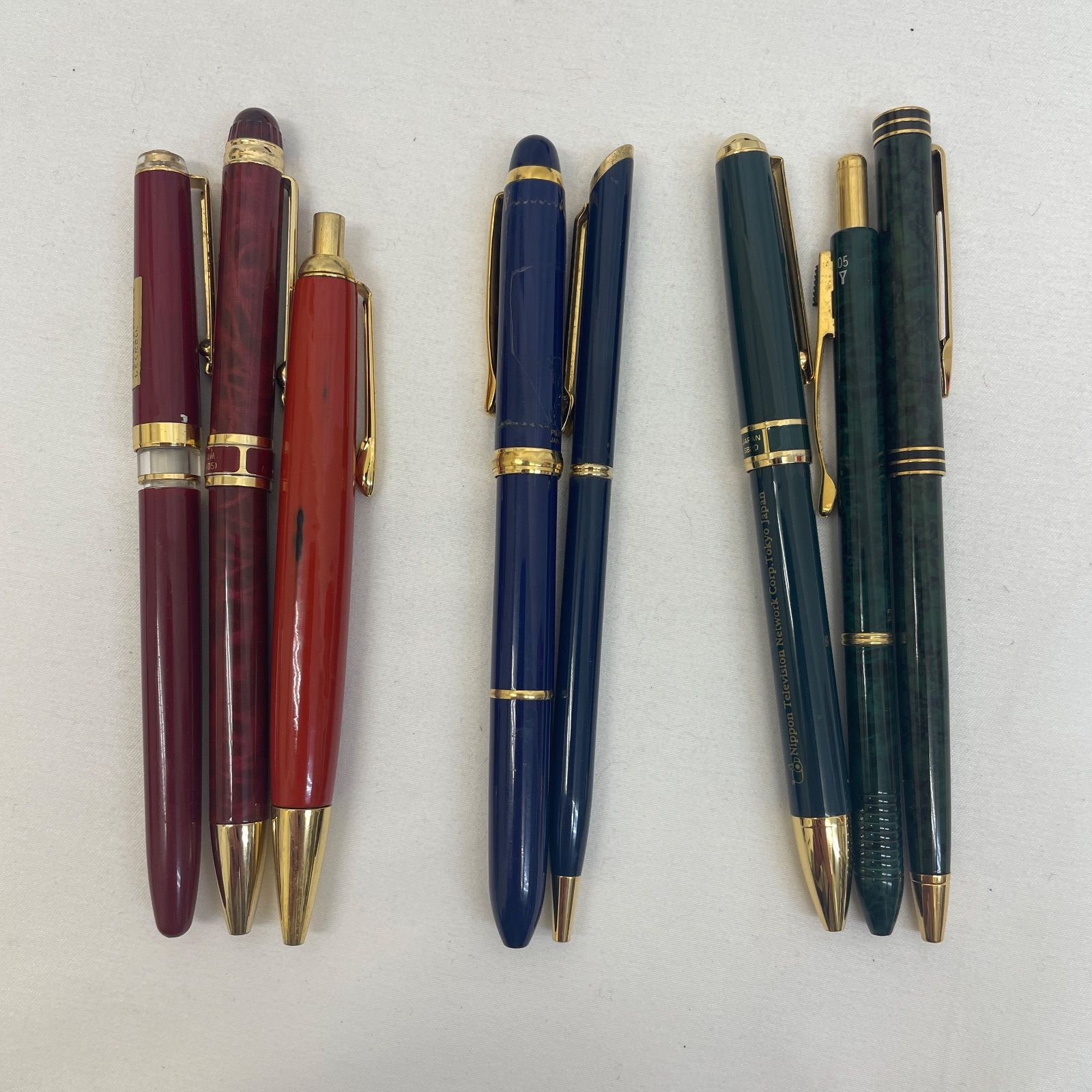 K ボールペン まとめ売り 8本セット 赤 青 緑