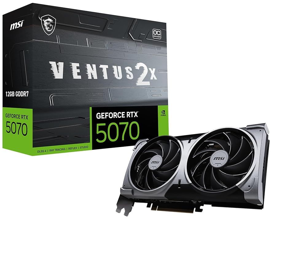 MSI GeForce RTX 5070 12 G VENTUS 2 X OC NV グラフィックスボード VD 9102