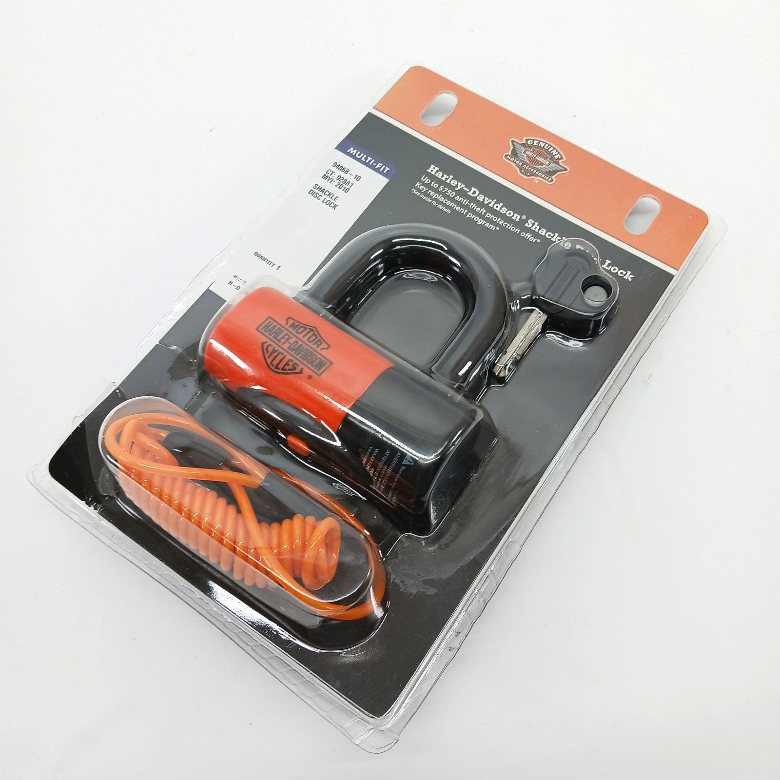 Harley Davidson ハーレーダビッドソン ハーレー シャックルディスクロック Shackle Disc Lock 94868 10