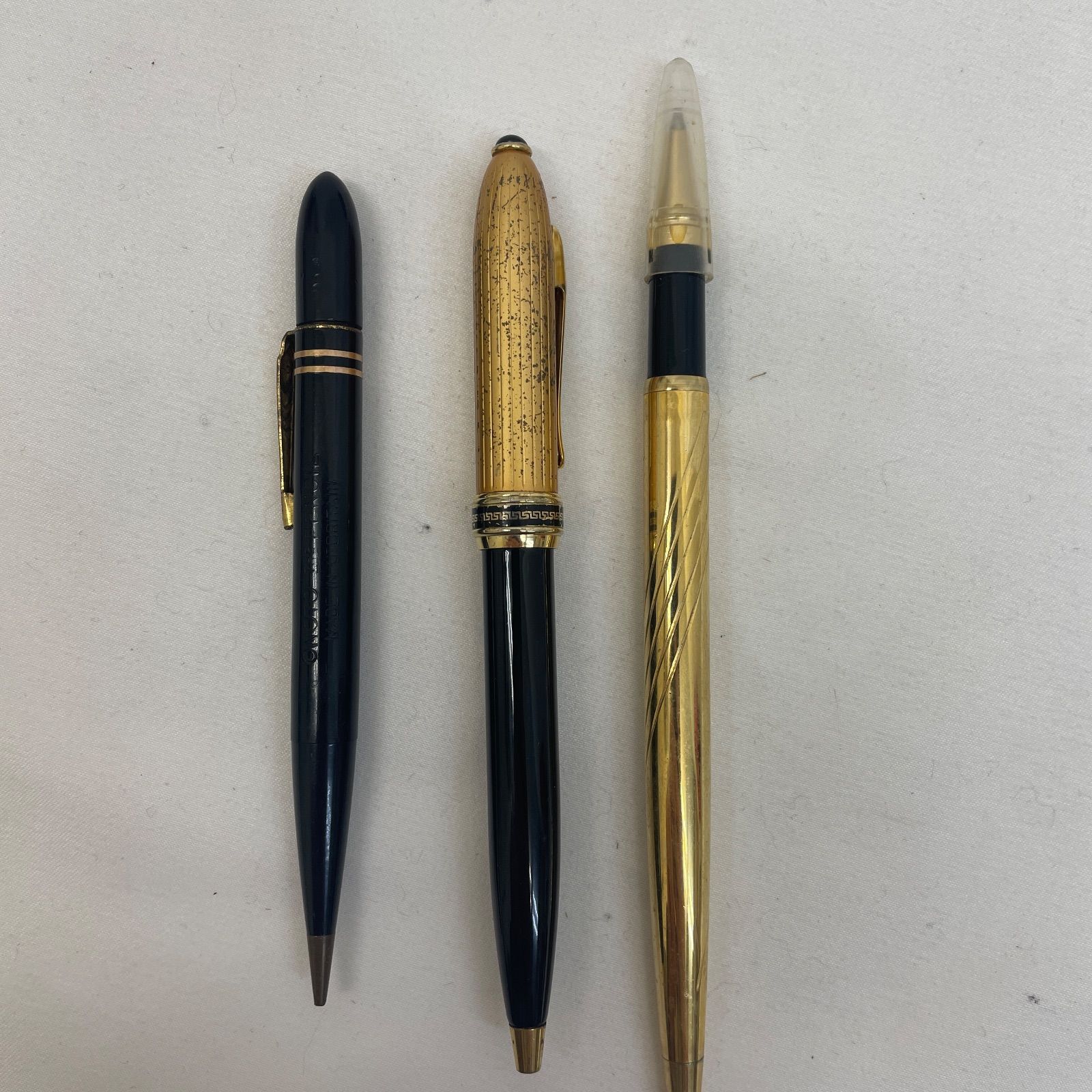 K【ジャンク】万年筆 ボールペン まとめ売り 3本セット 黒 金 - メルカリ