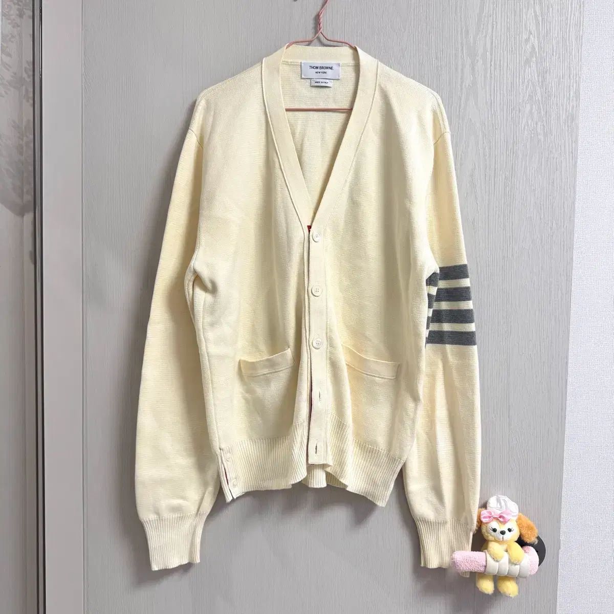 2) トム・ブラウン ミラノステッチ クリーム 白 カーディガン - メルカリ