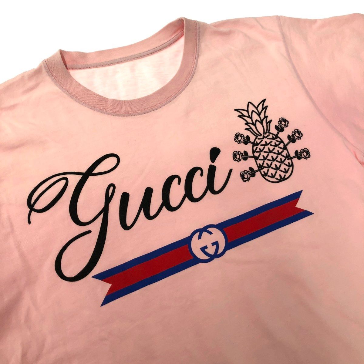 GUCCI グッチ 半袖カットソー サイズ:XS パイナップルデザイン 616036 
