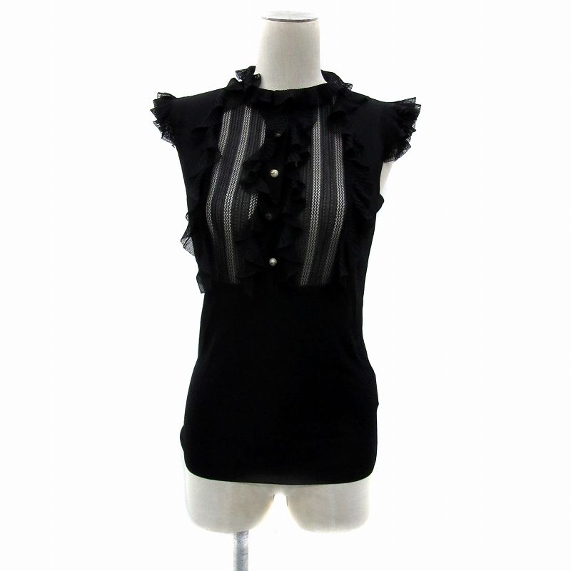 グッチ GUCCI 美品 ニット カットソー ノースリーブ クルーネック GG