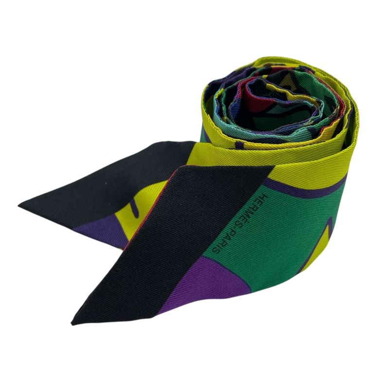 エルメス HERMES ツイリー GRAFF HERMES マルチカラー シルク