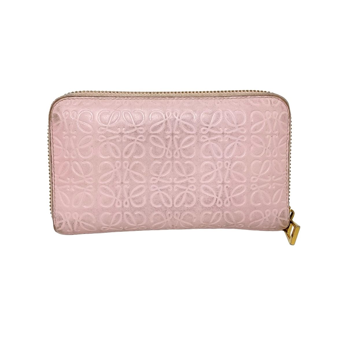 LOEWE(ロエベ) 長財布 アナグラム柄 107.55.P31 ライトピンク 型押し