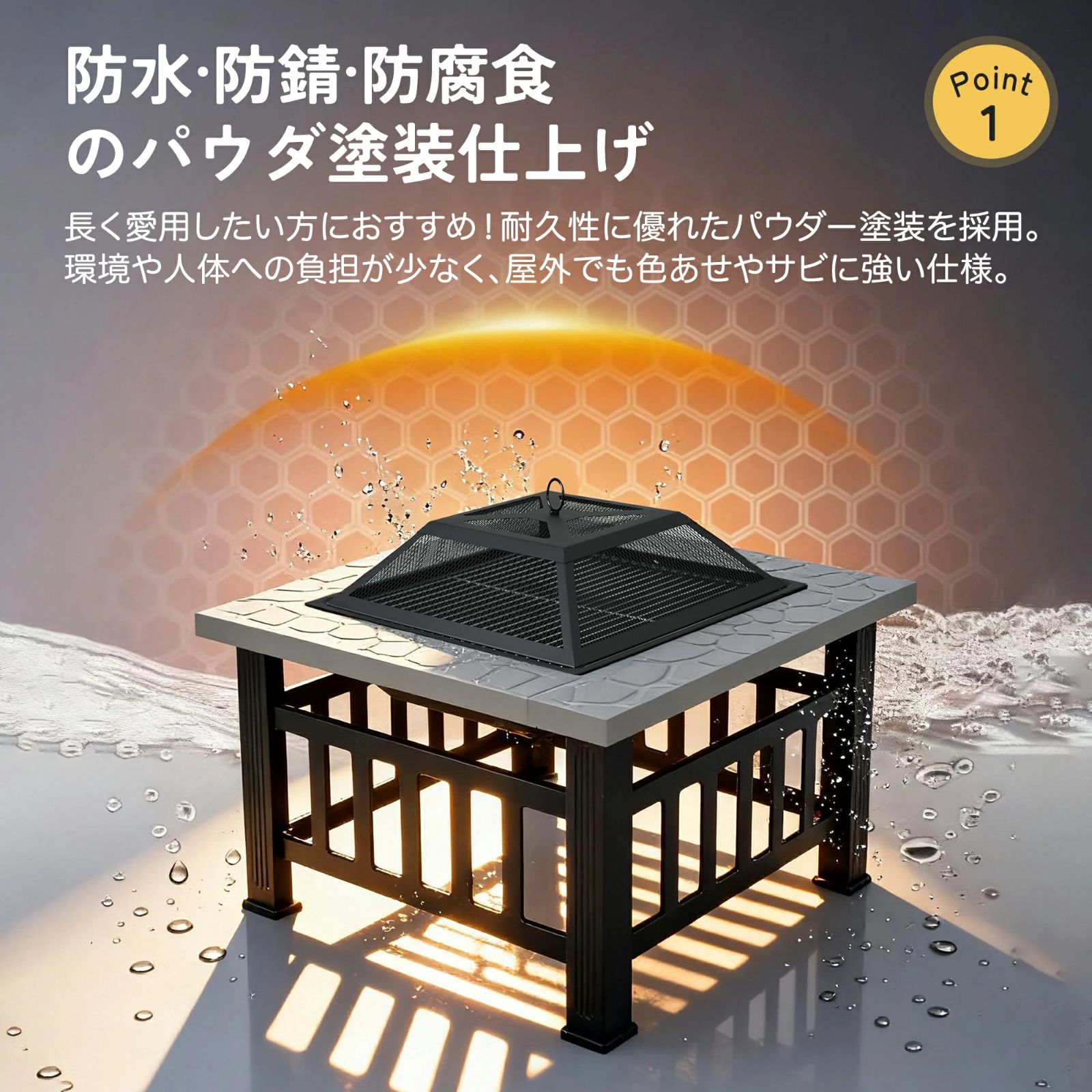 超人気！屋外 大型 BBQコンロ 焚き火台【大理石調+ブラック】 超人気！屋外 大型 BBQコンロ 焚き火台【大理石調+ブラック】 Amazon