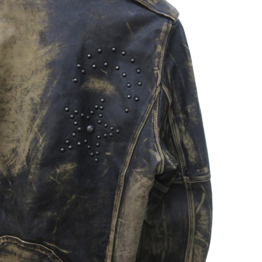 ゴールデングース GOLDEN GOOSE レザーバイカージャケット ライダース