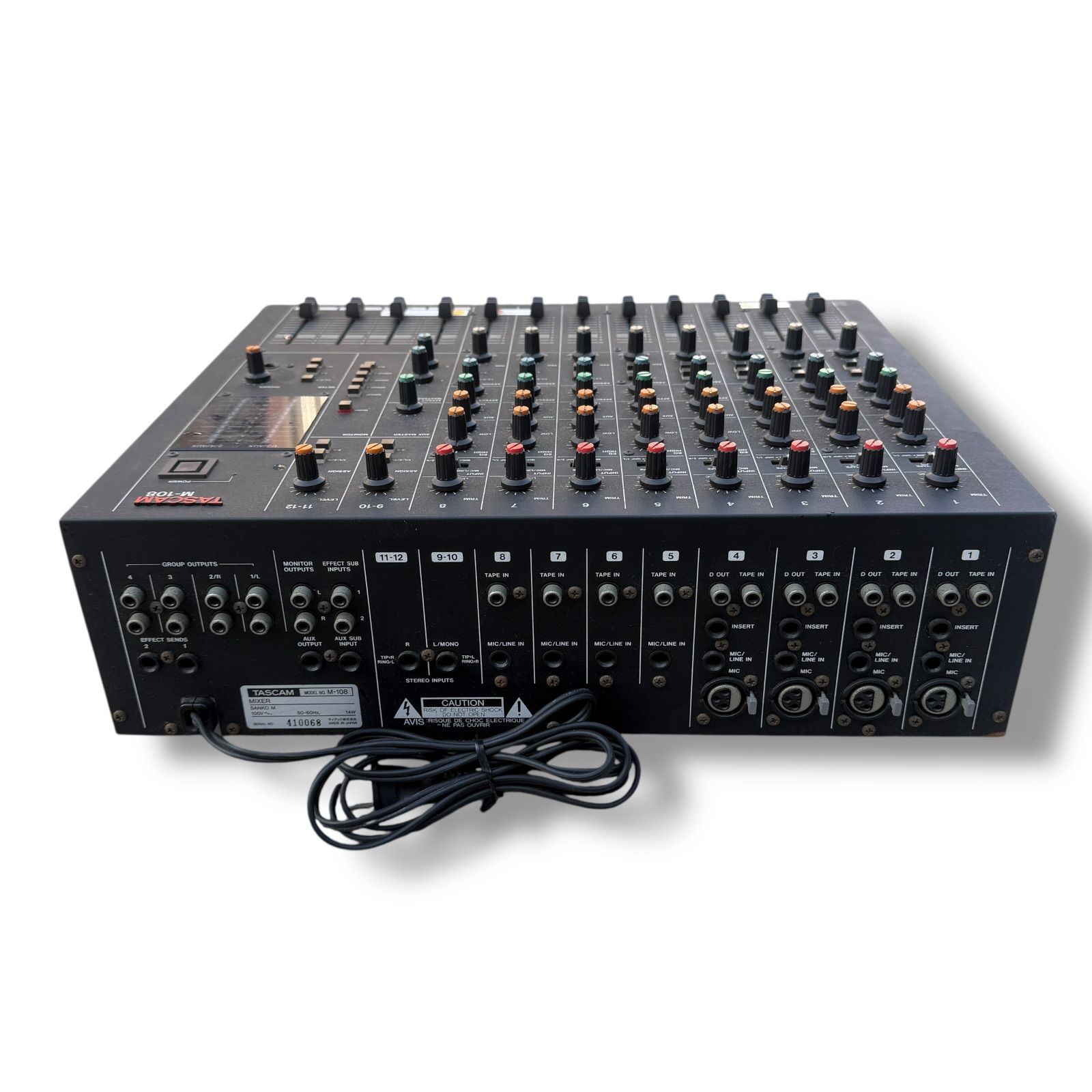 動作品】Tascam M-108 Mixer アナログミキサー 8チャンネル タスカム
