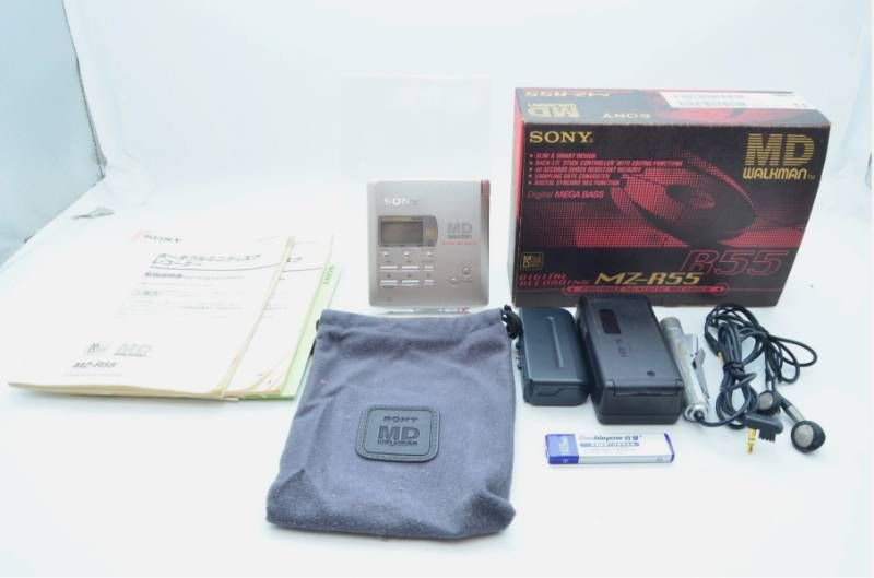 ソニー SONY MZ-R 55 ポータブルMDレコーダー MD録音再生 デジタルMEGABASS