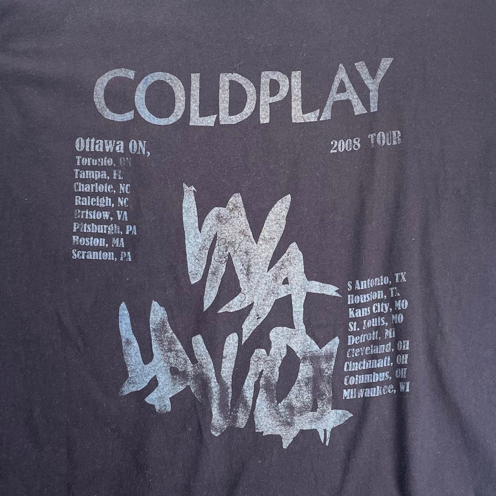 COLDPLAY コールドプレイ / 00s 「美しき生命／Viva La Vida」 ツアーT 