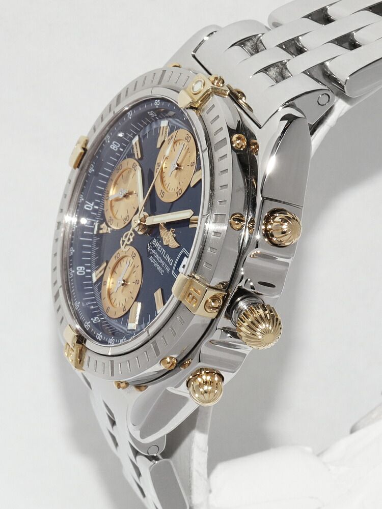  ブライトリング クロノマット ビコロ B13352 メンズ リブ編み 自動巻き時計 腕時計(アナログ)