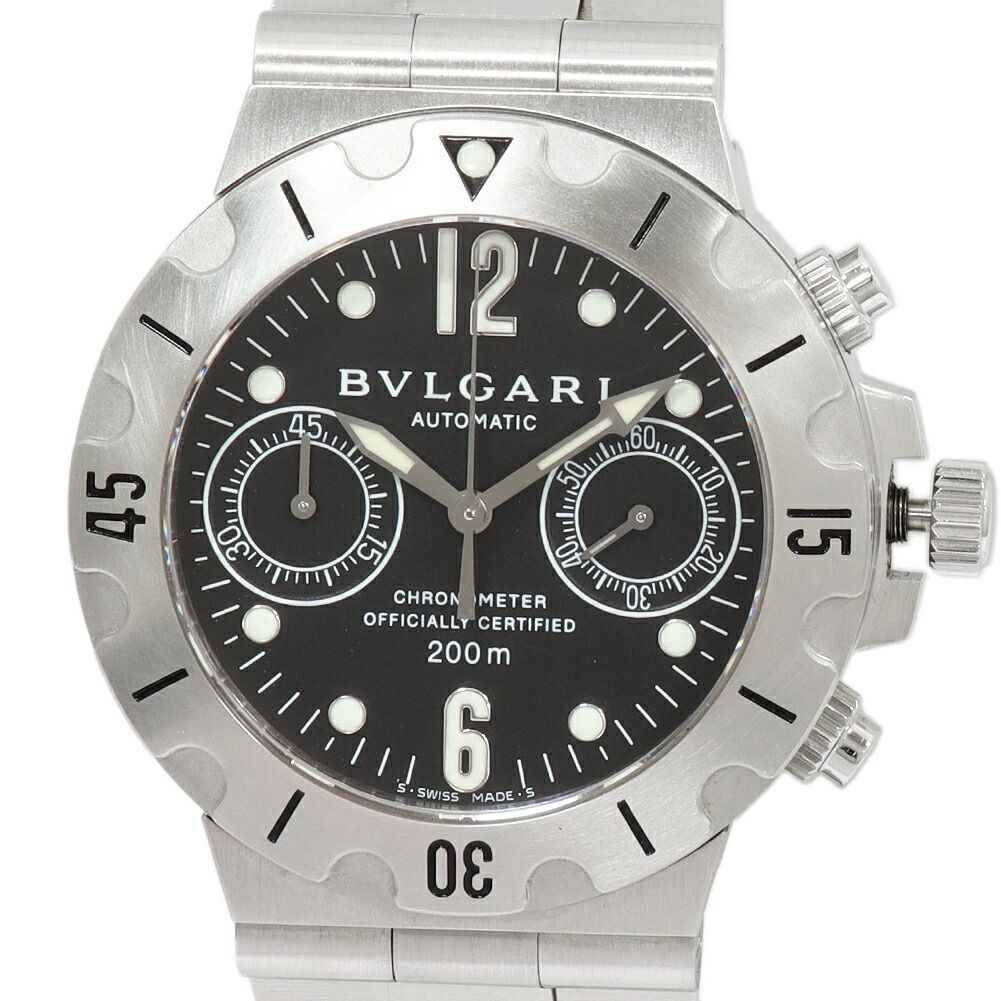 ブルガリ ディアゴノ スクーバ クロノ プロフェッショナル SCB 38 S メンズ