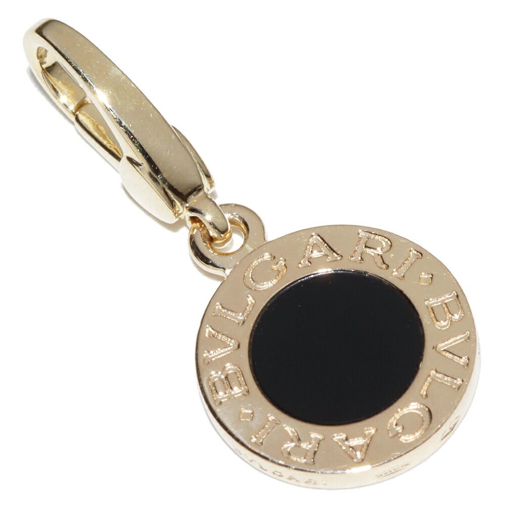 ブルガリ チャーム ペンダントトップ K 18 YG オニキス ブルガリブルガリ