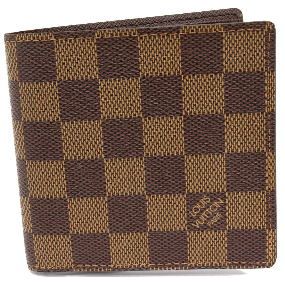 ルイヴィトン 二つ折り財布 小銭入れあり ダミエ ポルトフォイユ マルコ N 61675