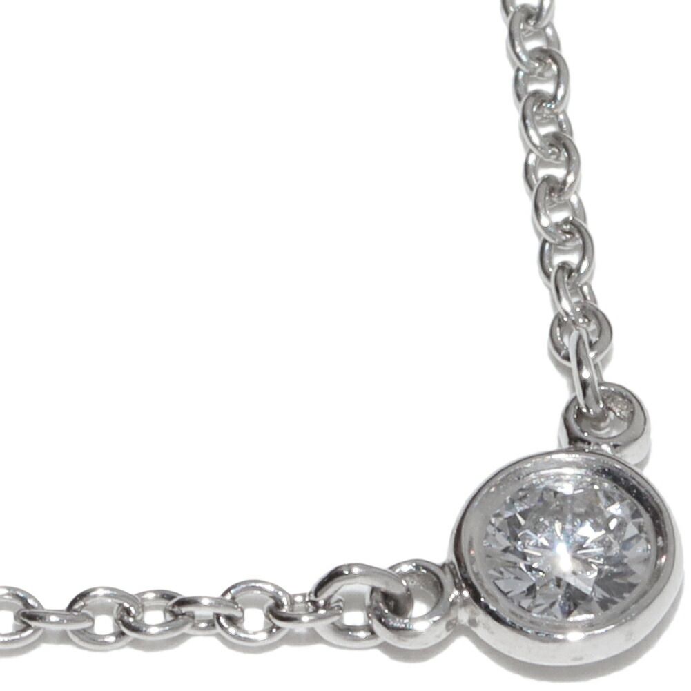 ティファニー ペンダントネックレス Pt 950 ダイヤ0.08 ct エルサ ペレッティ バイザヤード