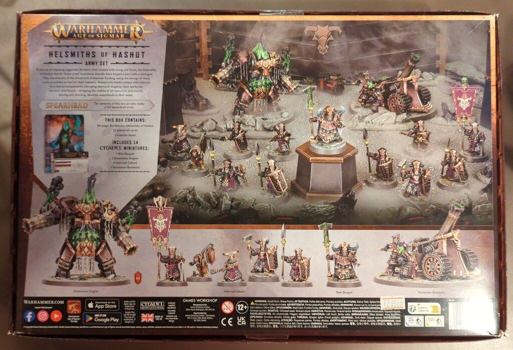 GAMES WORKSHOP WARHAMMER AGE OF SIGMAR Helsmith Hashut Army Set