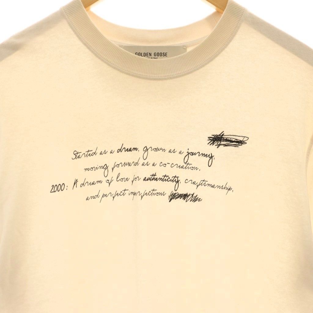 ゴールデングース GOLDEN GOOSE AP STUDIO 25SS HANDWRITING PRINT T 