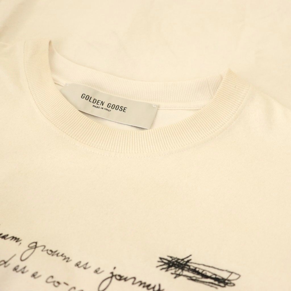 ゴールデングース GOLDEN GOOSE AP STUDIO 25SS HANDWRITING PRINT T