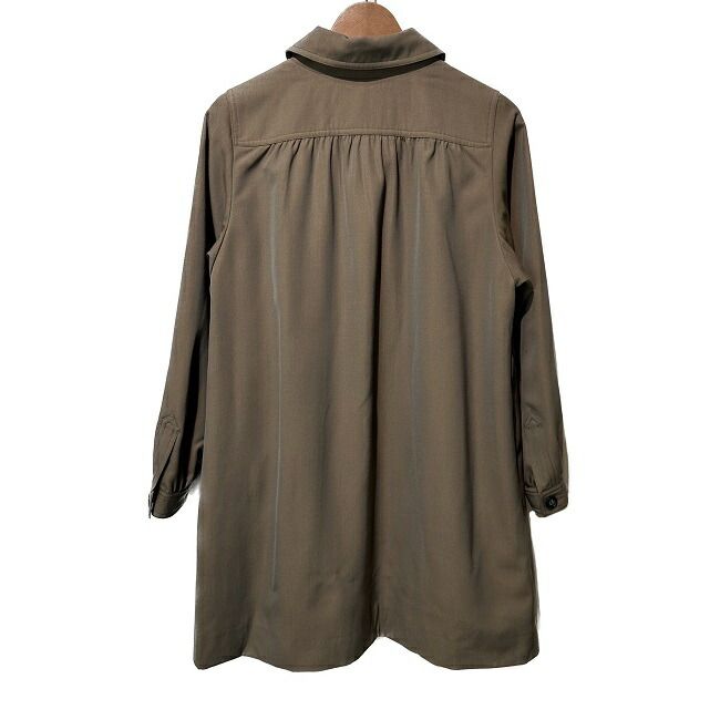 YVES SAINT LAURENT ステンカラーコート ロング丈 アウター 無地