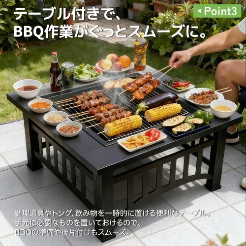 超人気！屋外 BBQコンロ ファイヤーピット 焚き火台 Black 超人気！屋外 BBQコンロ ファイヤーピット 焚き火台BLACK - メルカリ
