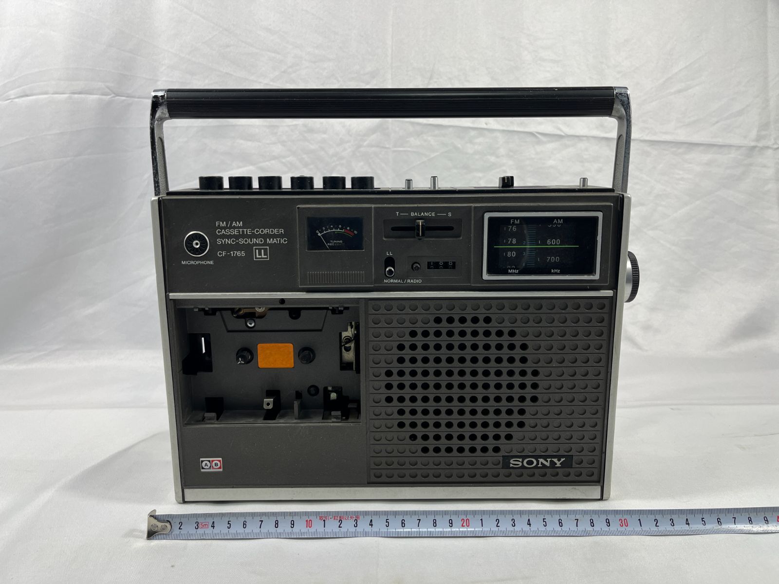 ジャンク品 SONY ソニー FM/AM CASSETTE-CORDER SYNC-SOUND MATIC