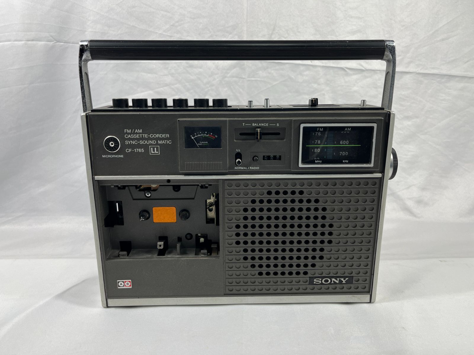 ジャンク品 SONY ソニー FM/AM CASSETTE-CORDER SYNC-SOUND MATIC