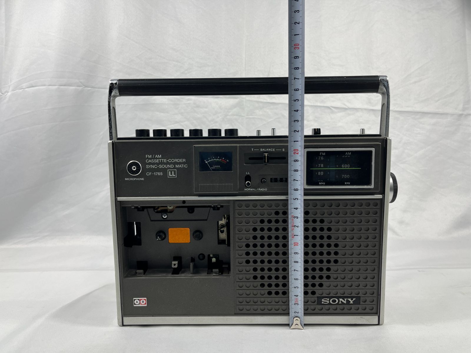 ジャンク品 SONY ソニー FM/AM CASSETTE-CORDER SYNC-SOUND MATIC