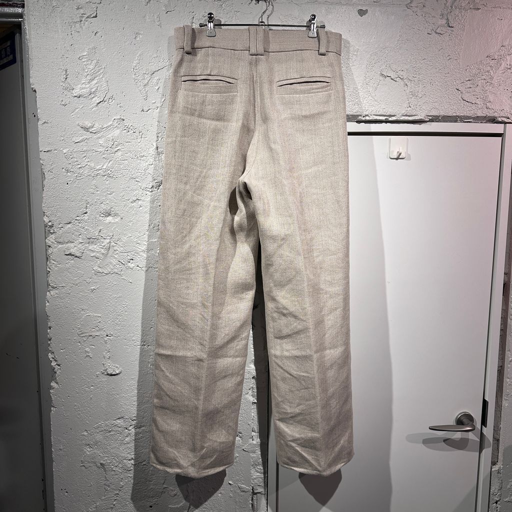 K8.0on K8.0BASEBALL9 リネンワイドパンツ ベージュ size:S【表参道A11