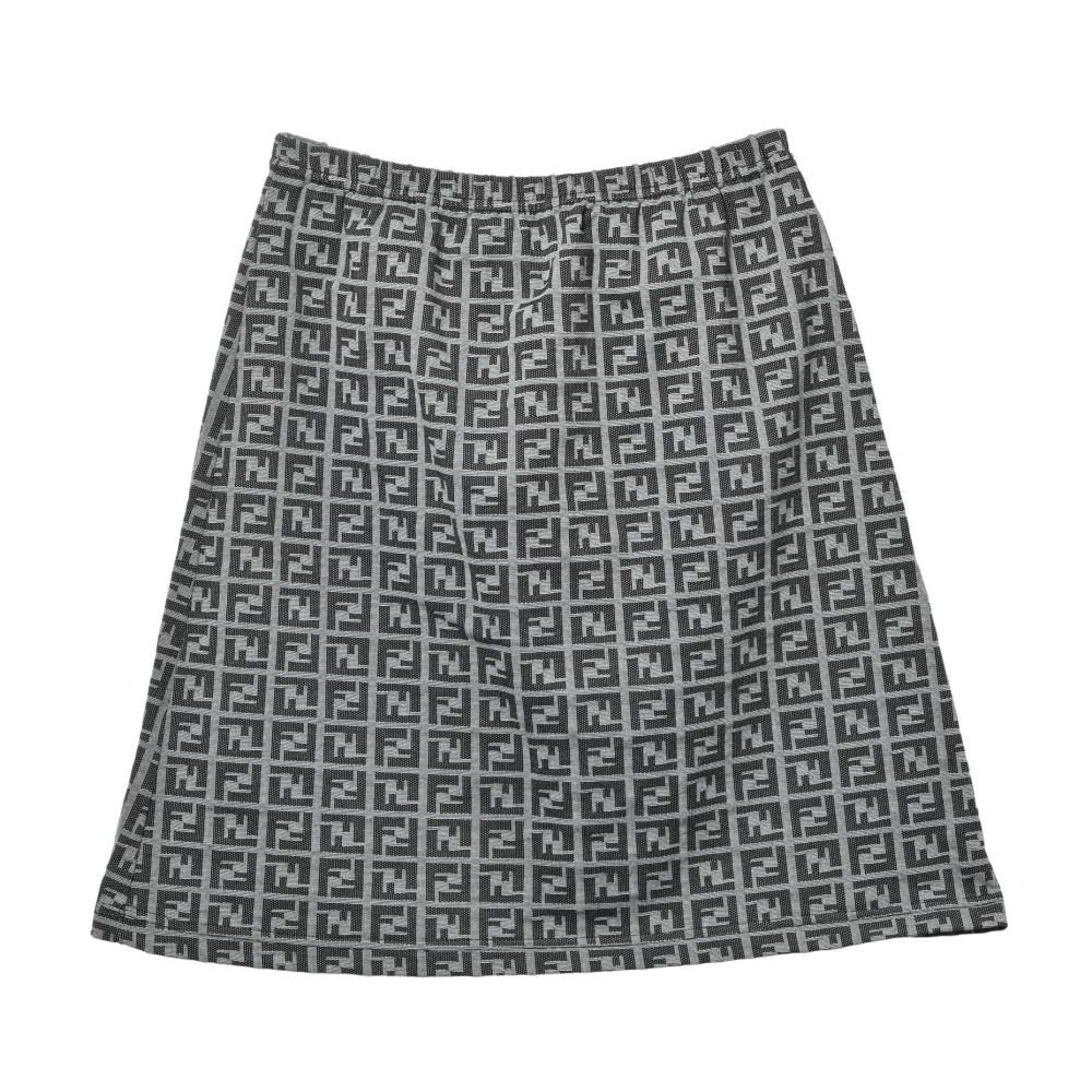Fendi ズッカ柄　スカート 中古】 Fendi フェンディ スカート ズッカ柄 スカート ブラウン 36