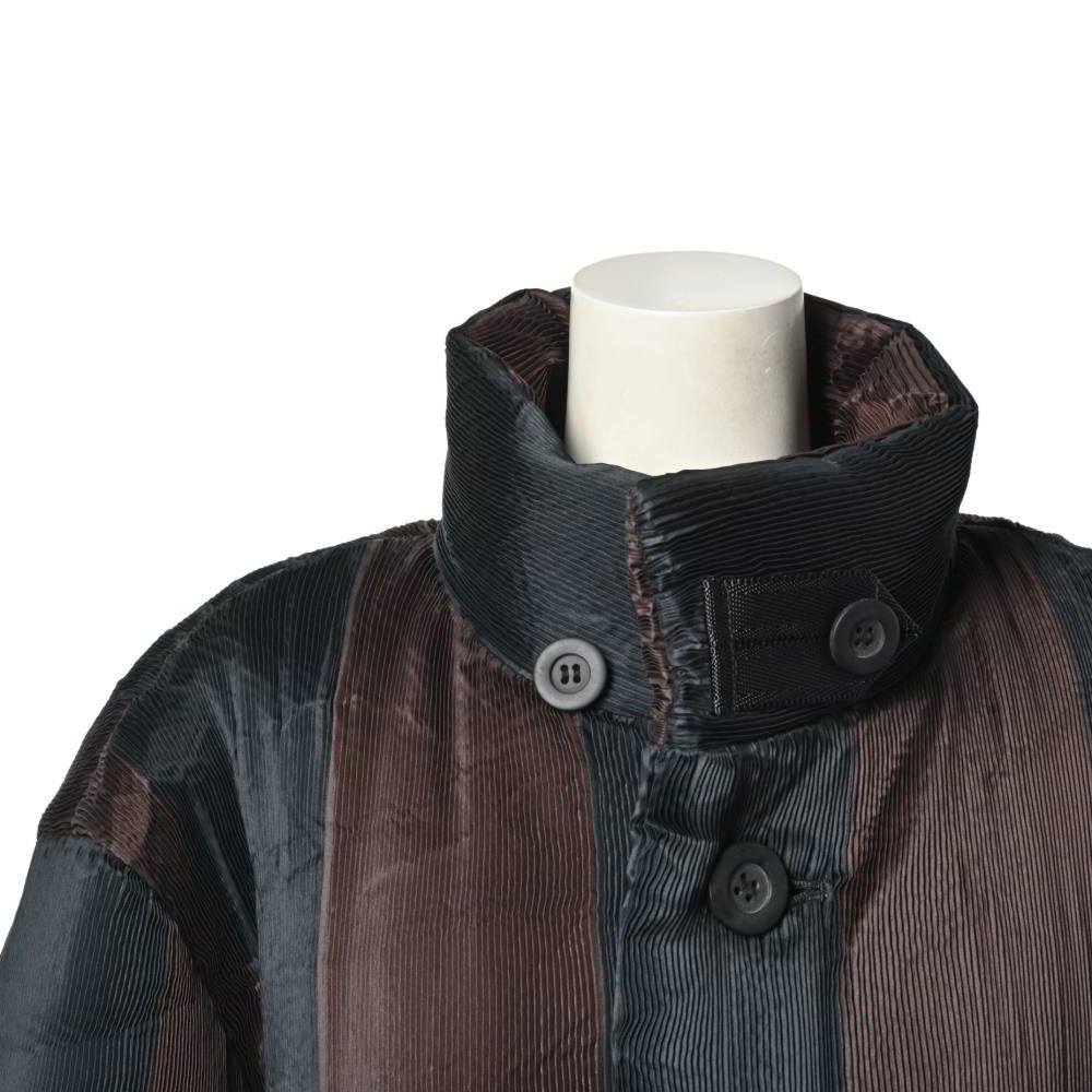 ISSEY MIYAKE 90s バイカラー プリーツ パファー ジャケット - メルカリ