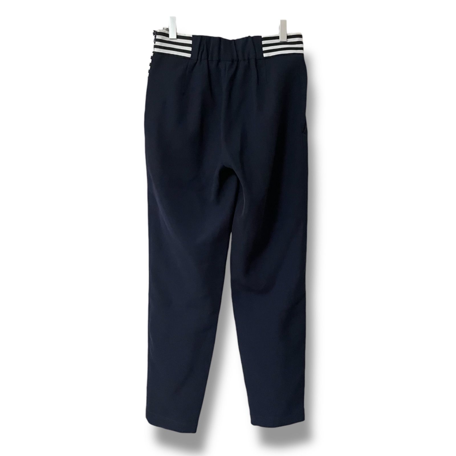 borders at balcony パンツ36 BORDERS at BALCONY パンツ ボトムス ネイビー 濃紺 サイズ36 S相当