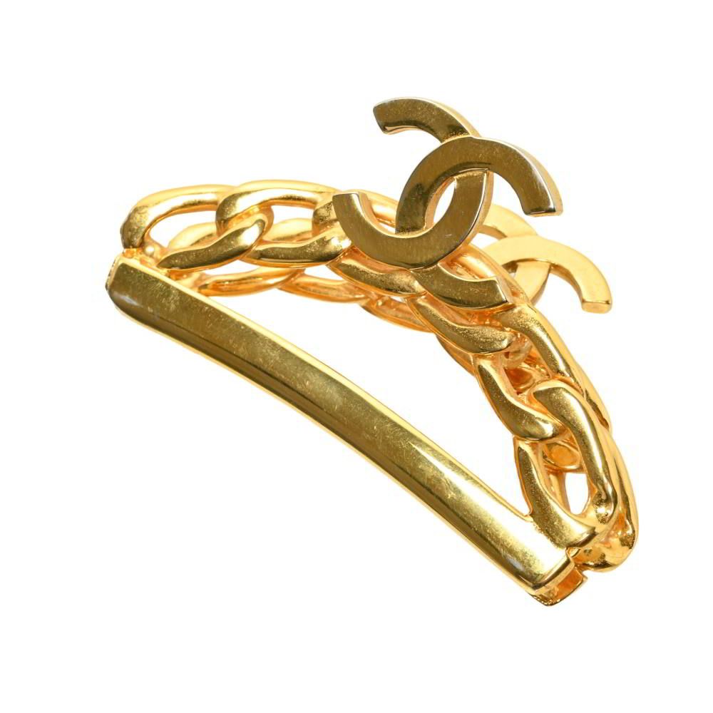 CHANEL 98 P ココマーク チェーン ヘアクリップ