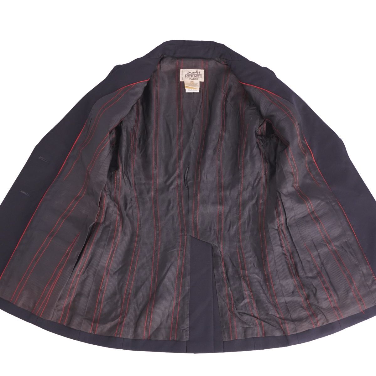 美品 Vintage エルメス HERMES ジャケット テーラード ウール ア 