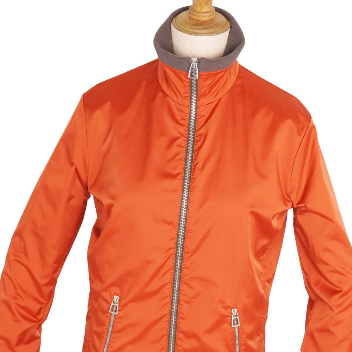 美品 エルメス HERMES ジャケット ブルゾン フリース ジップアップ