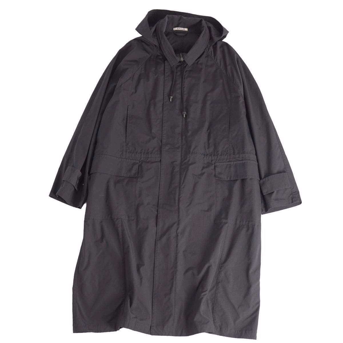 極美品 オーラリー AURALEE コート 2023 ロングコード フード付き