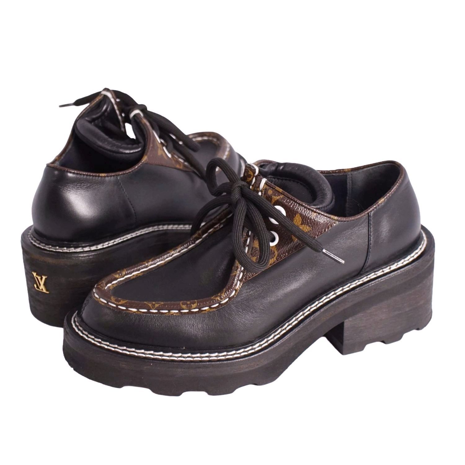 ルイヴィトン LOUIS VUITTON LVボブール ライン レザーシュ