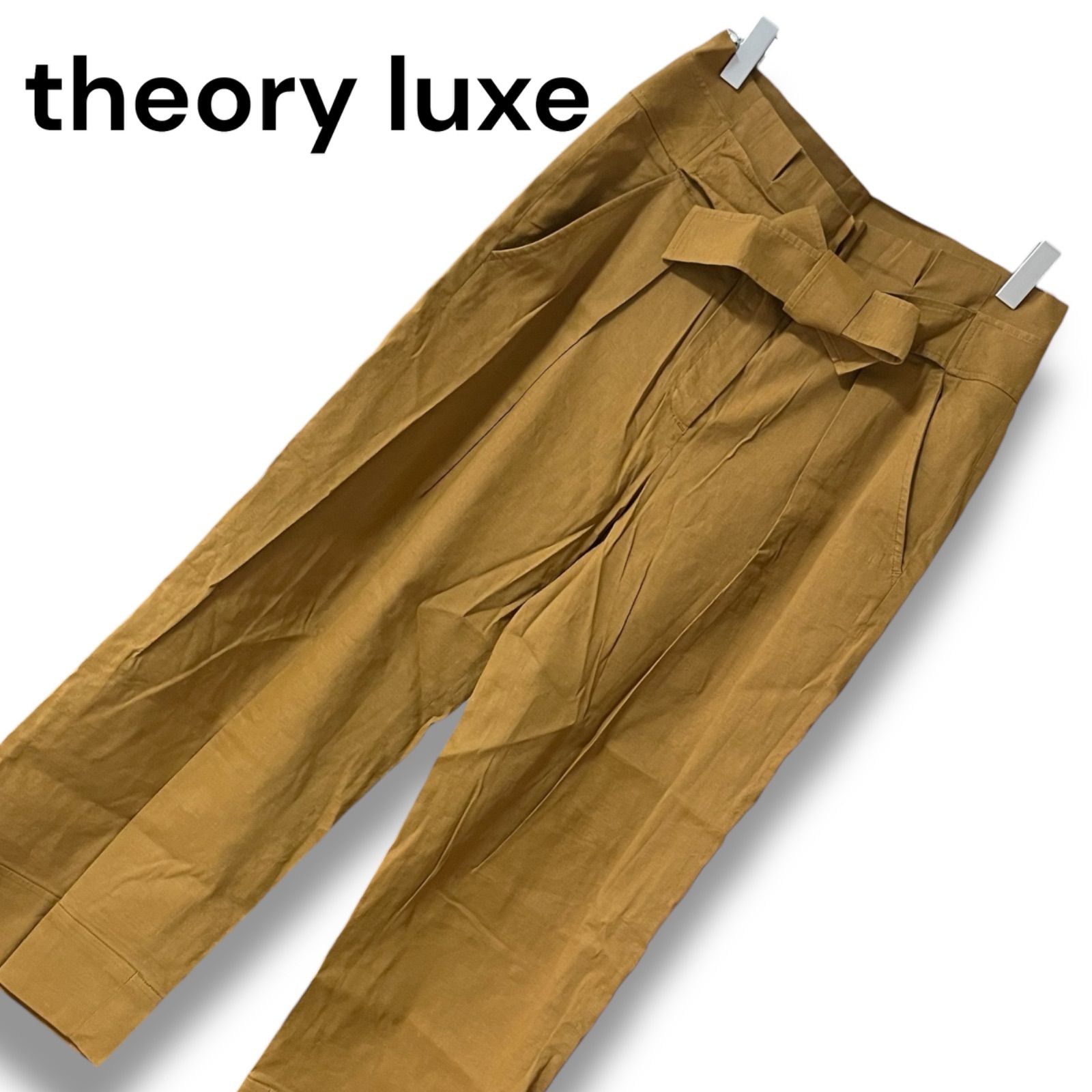 theory luxe セオリーリュクス 黄土色 パンツ スラックス レディース