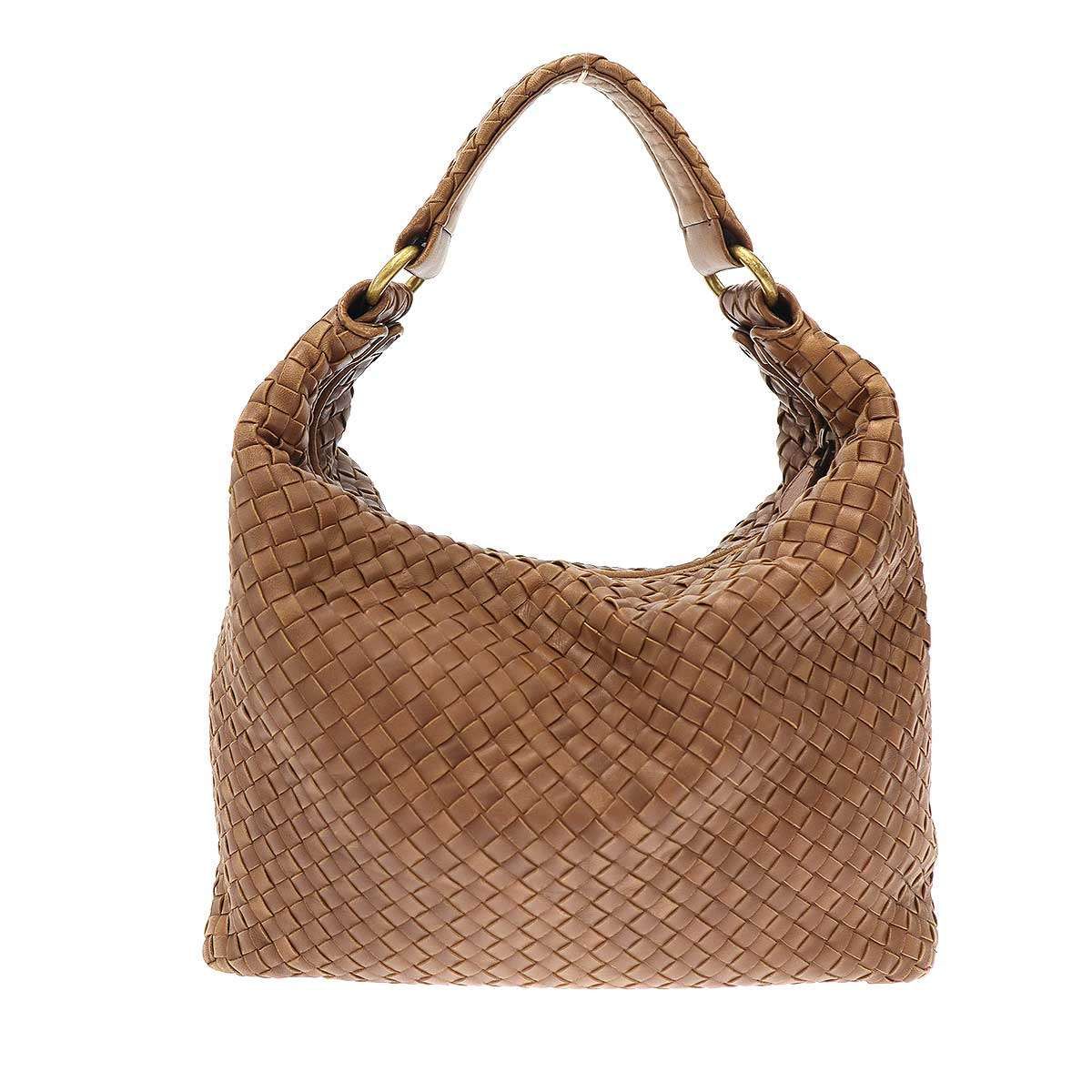 美品　ボッテガヴェネタ　イントレチャート　ホーボー　ブラウン BOTTEGA VENETA ボッテガヴェネタ イントレチャート ホーボー