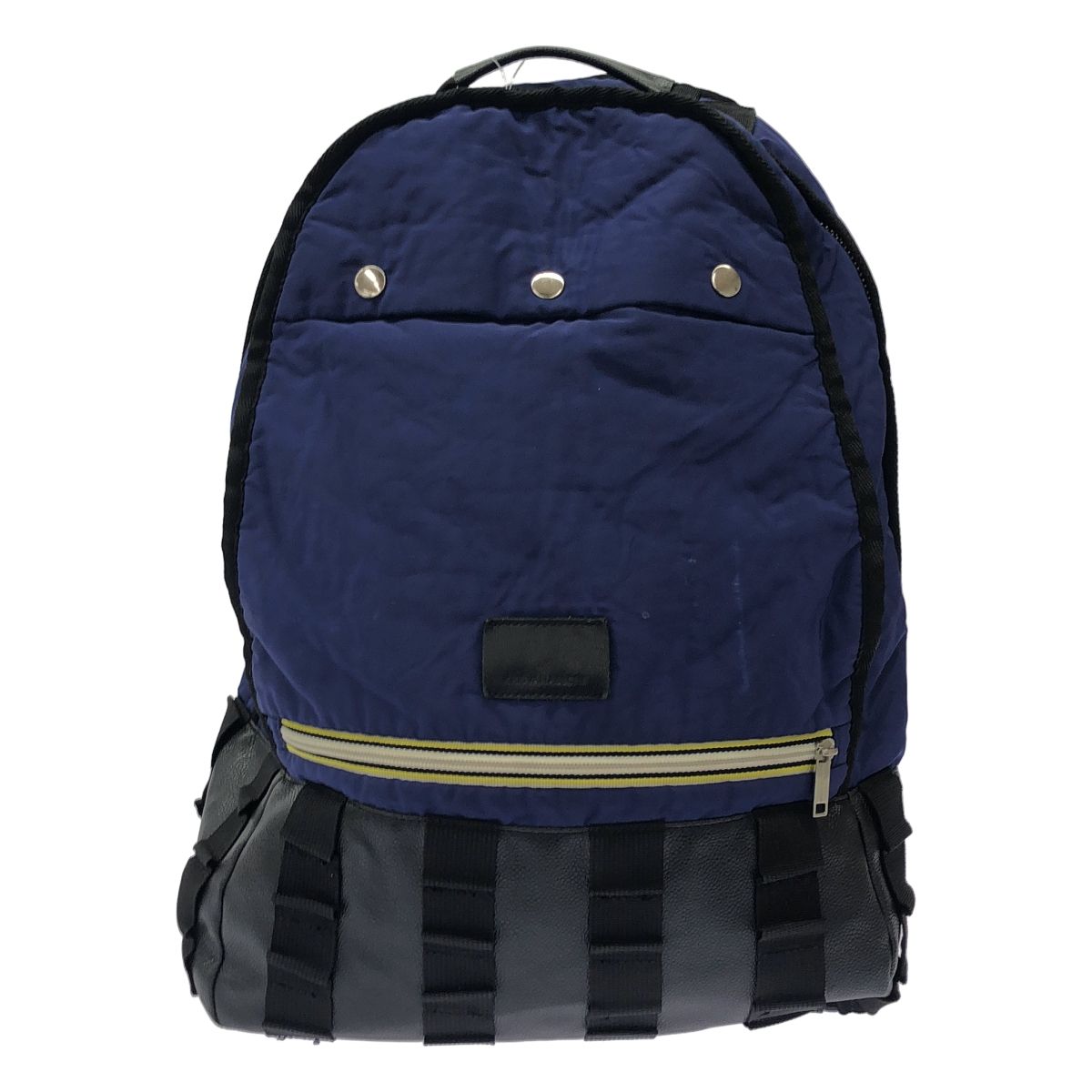 クリスヴァンアッシュ　レザーコンビバックパック KRIS VAN ASSCHE クリスヴァンアッシュ ナイロンレザーバックパック