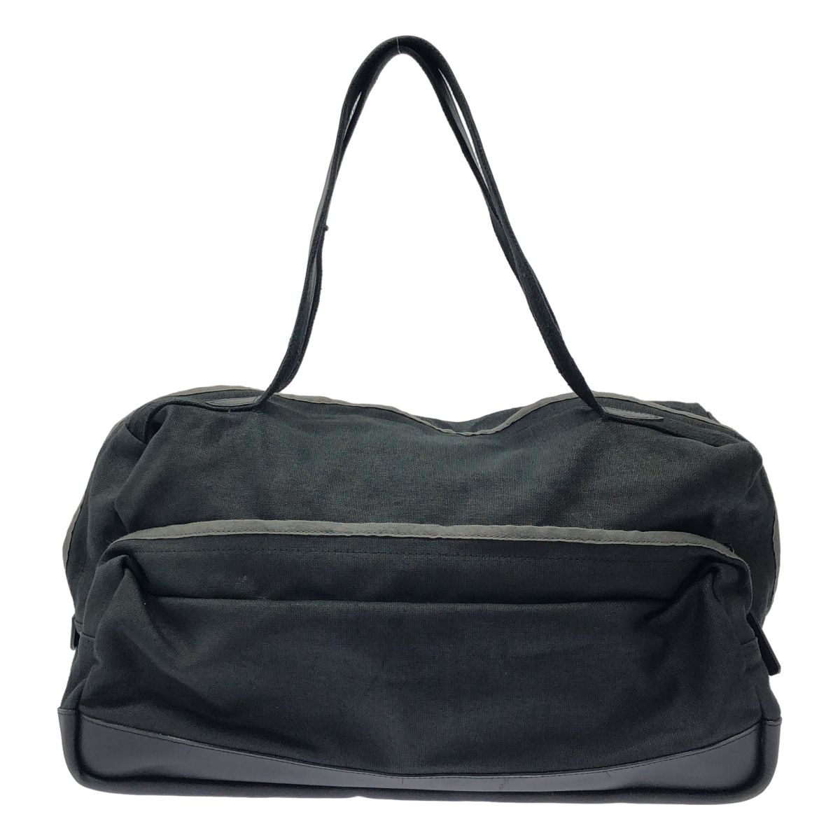 メンズ ISSEY MIYAKE イッセイミヤケ レザーキャンバスボストンバッグ