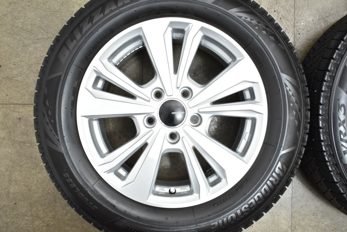  VRX 3付 バリ溝 スマートライン 16 in 6 5 J 46 PCD 112 ブリヂストン ブリザック 215 60 R T Roc パサート ビートル シャラン 16インチ タイヤ ホイールセット