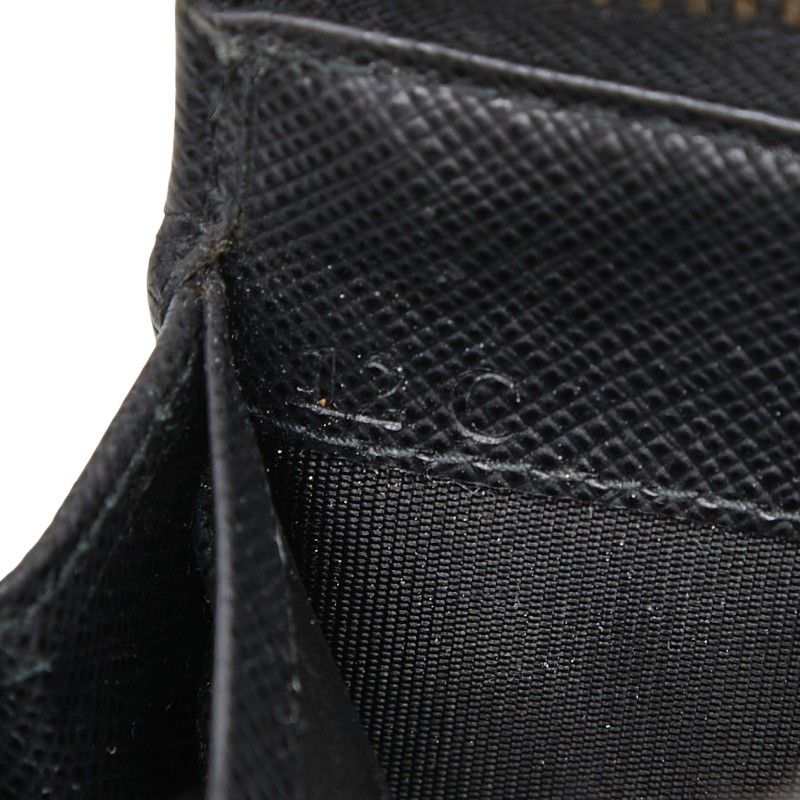  プラダ ロゴ ブラック サフィアーノレザー レディース PRADA 228 44319 その他 小物