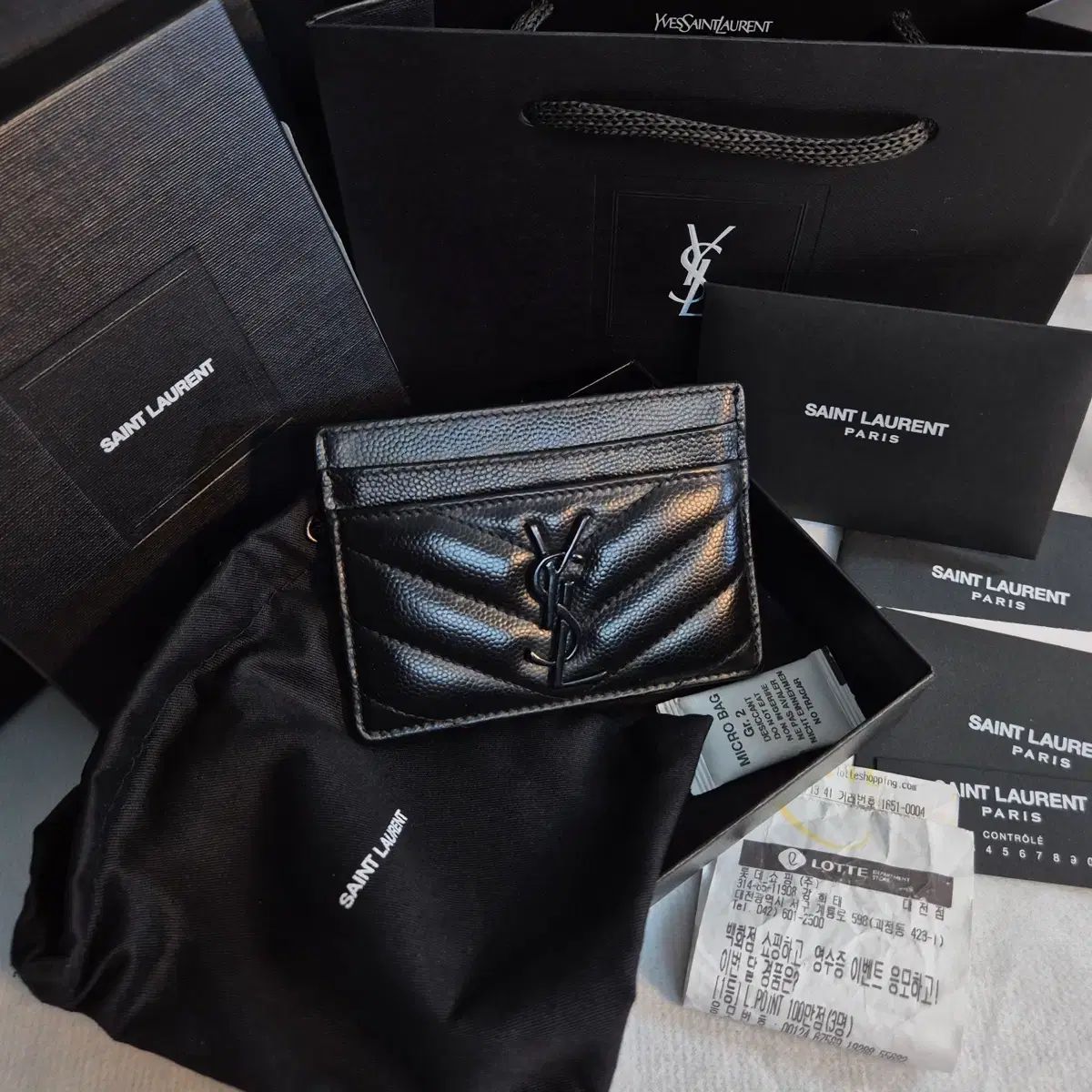 サンローラン カサンドラ マトラッセ カードウォレット（フルセット